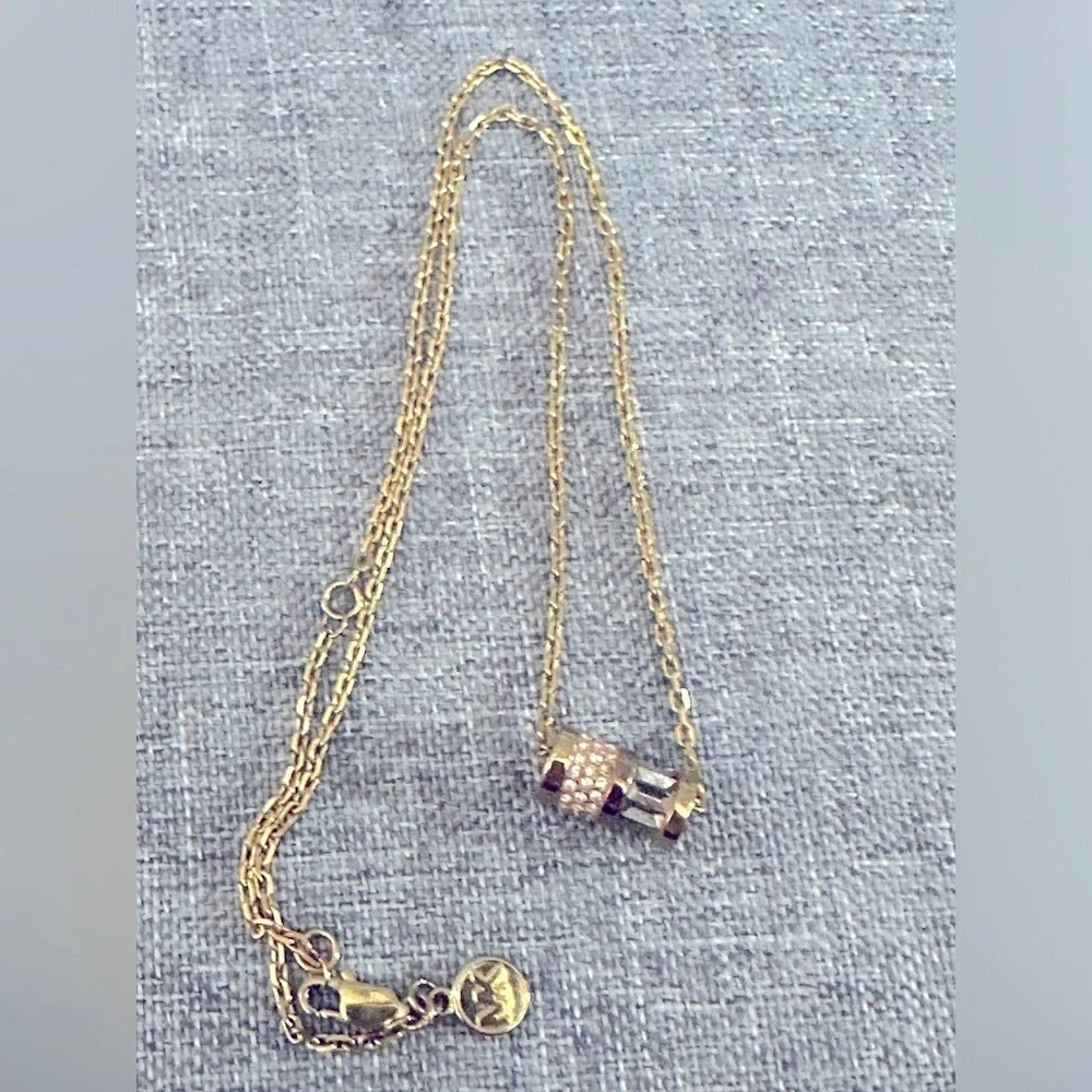Michael Kors Rose Gold Tone Crystal Baguette 15
